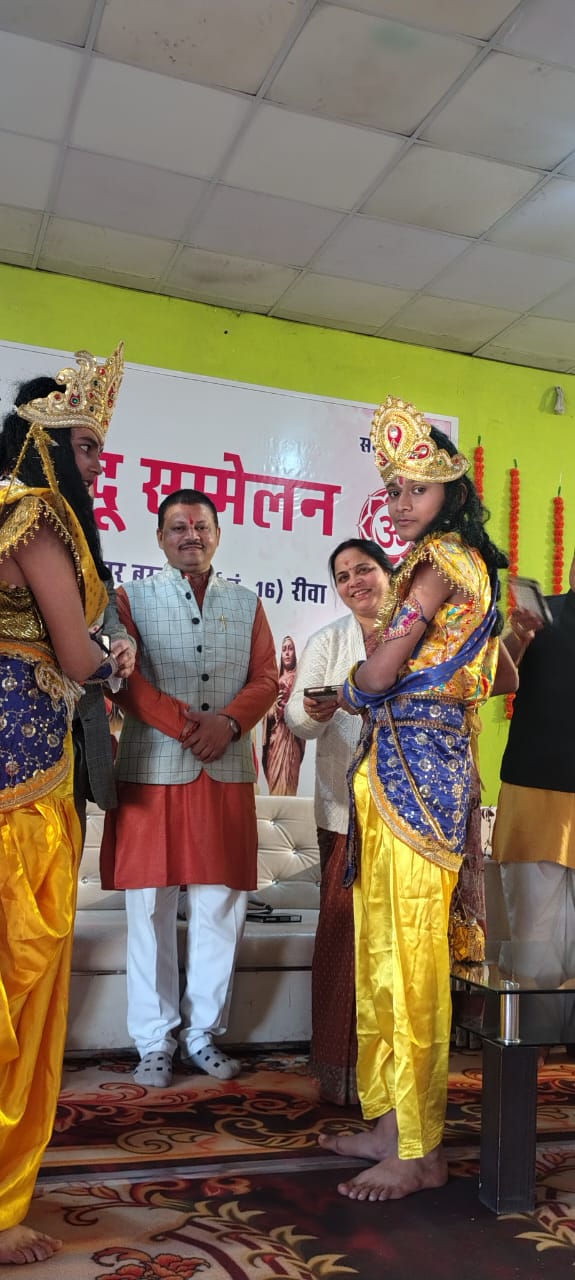 Students dressed for a cultural function performance
